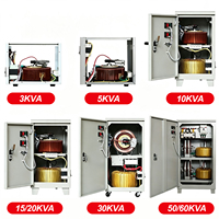 Estabilizador de Voltaje Automático Monofásico de Alta Precisión, Servo AC, Serie TND 220V SVC, 3KVA 60KVA, Equipo con Pantalla Digital