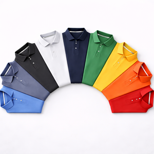 Camiseta Polo Deportiva de Secado Rápido, Corte Ajustado, Color Sólido, con Logotipo Personalizado, Talla Estadounidense, Ropa de Golf para Hombre - Product Image 1
