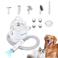 Nouvelle innovation 50W chien chat coupe-ongles Kit de toilettage pour animaux de compagnie tondeuse à Air nettoyant électrique rasoir à cheveux Kit d'aspirateur de toilettage pour animaux de compagnie