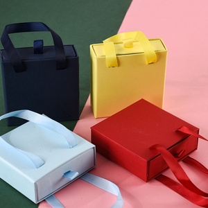 Luxury Cardboard Drawer Jewelry Packaging <b>Box</b> with Satin Handle Custom logo for Necklaces Bracelets Rings <b>Earrings</b> Other <b>Gifts</b> - Product Image 6
