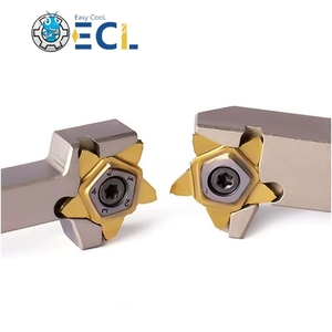 Ecl Hoge Precisie <span class=keywords><strong>Cnc</strong></span> Carbide Inzetgereedschap 5f Groefsnijder Snijgleuf Penta24 050 <span class=keywords><strong>100</strong></span> 150 200 Hra93 Iso9001 - Product Image 1