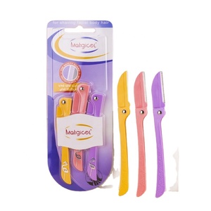 <span class=keywords><strong>Rasoir</strong></span> à sourcils miniature pliable portable pour débutants, lame de rasage pour le visage et le corps, <span class=keywords><strong>rasoir</strong></span> à dermaplaning - Product Image 3