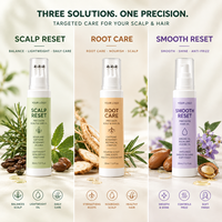 OEM Scalp Reset Roll on Hair Oil Set Keratin Collagen Protein Squalane Rosemary Ringan Tidak Berminyak