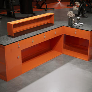 Mostrador de Bar de estilo Industrial, cajero de <span class=keywords><strong>Internet</strong></span>, celebridad, té de la leche, cafetería, billar de hierro, sala de baloncesto, gimnasio, escritorio de recepción - Product Image 3