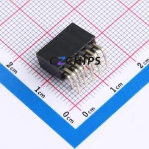 HX PM2.54-2x5P WC Pin Socket Bent Lead Through Hole,P=2.54mm Connector 2x5P 2.54mm 2.54mm Square Hole - Product Image 2