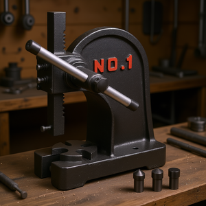 Prensa manual de 1 tonelada, de hierro fundido, de precisión, para estampado, estiramiento y conformado, con una altura máxima de 5.9 pulgadas. - Product Image 2