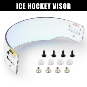 กระบังหน้าฮ็อกกี้น้ำแข็งสีแดงแบบมองเห็นได้ป้องกันหมอกพร้อมกล่องบรรจุโลโก้ออกแบบได้ตามต้องการ - Product Image 2