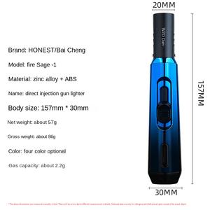 Eerlijke Huosheng 1 Elektronische Winddichte Sigarettenaansteker Butaan Brandstof Plastic + Metalen Relatiegeschenk Buiten Gebruik Rookset - Product Image 3