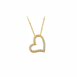 สร้อยคอหัวใจสีทอง14K ทรงเสน่ห์แบบคลาสสิกเครื่องประดับชั้นดีสำหรับผู้หญิงทำจากไก่งวง - Product Image 2