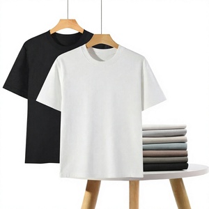 T-shirt streetwear pour homme, 180 grammes, séchage rapide, respirant, coupe ample, logo frontal, col rond, manches courtes, tricoté, anti-boulochage - Product Image 4