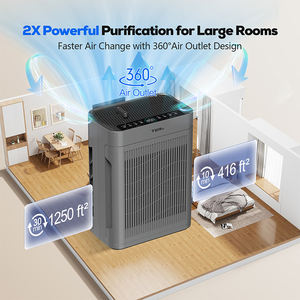 Домашний большой космос HEPA увлажнитель воздуха очиститель воздуха оборудование PM 2,5 дисплей Датчик качества воздуха - Product Image 2