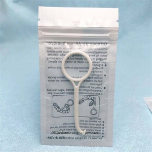 100 pièces/sac Outil de retrait d'aligneurs en plastique pour appareils dentaires invisibles, outil polyvalent d'orthodontie dentaire - Product Image 5