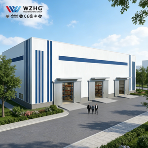 Structure d'entrepôt en acier préfabriqué modulaire à grande portée, atelier métallique, bâtiment portable, centre commercial extérieur, appartement, durée de vie de 50 ans - Product Image 1