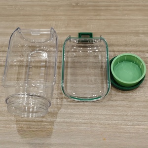 Pot à salade Mason à ouverture latérale, portable, 1000 ml, avec compartiment à vinaigrette anti-fuite, idéal <span class=keywords><strong>pour</strong></span> la préparation des repas, la salle de sport, le bureau, les pique-niques - Product Image 3