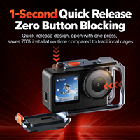 Cage de protection DJI Osmo Action 6 en alliage d'aluminium avec points de fixation pour accessoires de caméra Action 6 et vlogging