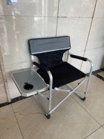 Chaise de directeur de pêche en tube d'aluminium ultra-léger 2024 avec publicité personnalisable