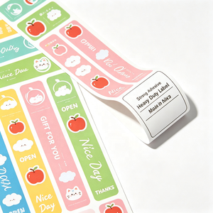 Etiquetas Adhesivas en Rollo, Papel Kraft Texturizado Personalizado, Multicapa, Doble Cara, Removibles, con Logotipo, Ocho Colores, Rotativas - Product Image 1