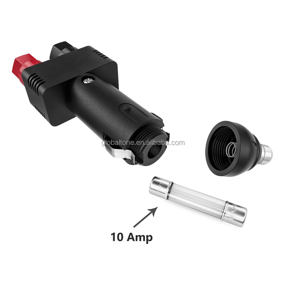 Dual 4mm Banana Socket Binding Post 12V 10A Cigarette Lighter Plug for Auto  Lighting & Vehicle Repair