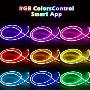 Bandes lumineuses LED néon RGB, lumières flexibles à changement <span class=keywords><strong>de</strong></span> couleur pour armoires, lumières pour chambre à coucher, salle <span class=keywords><strong>de</strong></span> jeux, décoration du Nouvel An 2026 - Product Image 6