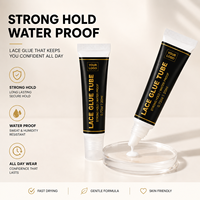 Colle pour perruque en tube de 20 ml, forte tenue, imperméable, longue durée, pour l'installation de perruques à dentelle frontale