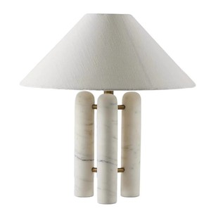 Lámpara de Mesa de Mármol D45 H53CM E27 LED Luz Cálida con Interruptor de Control para Cuidado de la Vista, Decoración para Sala de Estar, Dormitorio y Mesita de Noche - Product Image 5