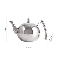 Pots nouvellement conçus en acier inoxydable 201 bouilloire t cafetière théière bouilloire 1.0/1.5/2.0L