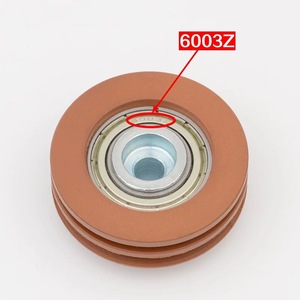 Puleggia a corda a doppia scanalatura per la porta del corridoio sul pavimento AMD dell'ascensore 52x16x6003 - Product Image 4