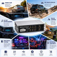 Audxeon 6CH Prosesor Audio Mobil DSP Amplifier 4 Kanal Kelas AB 4x50W Plug and Play untuk Subwoofer