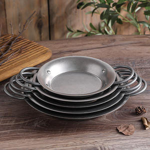 Sartén para <span class=keywords><strong>Paella</strong></span> de Acero Inoxidable, Fondo Plano, Utensilio de Cocina Reforzado, Fácil de Limpiar, para Curry, Cocina, Picnic, Hogar, Viajes, <span class=keywords><strong>Pasta</strong></span> - Product Image 2