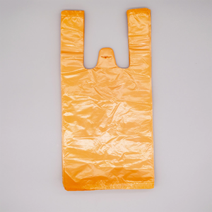 Sacs de courses réutilisables avec logo personnalisé, entièrement imprimés, en <span class=keywords><strong>plastique</strong></span> compostable, pour l'emballage <span class=keywords><strong>alimentaire</strong></span>, échantillons gratuits, sacs en forme de T-shirt - Product Image 1