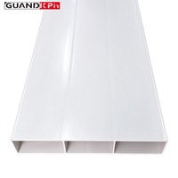 Conduit plat en PVC 256x48mm, gaine de ventilation rectangulaire à profil bas pour système de ventilation HVAC de plafond