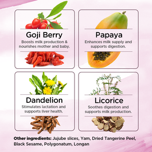 Chinaherbs Nuevo producto 4G * 16 Bolsas Suplemento de hierbas saludables con sabor Aumenta la leche materna Té de lactancia materna - Product Image 5