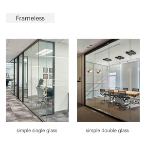 Vách Ngăn Tường Kính Văn Phòng Không Khung Tráng Men Đơn Nhìn Toàn Cảnh Vách Ngăn Kính Đơn Giản Hiện Đại - Product Image 5