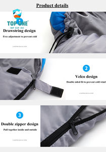 Top One personnalisé hiver Camping en plein air randonnée sac sac de couchage pour l'hiver-15 -20 -30 sac de couchage en duvet - Product Image 2