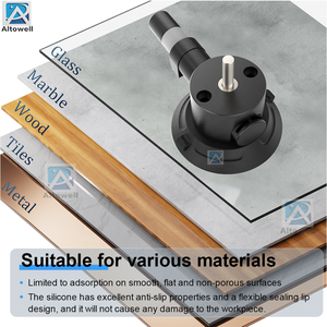 Support de caméra d'<span class=keywords><strong>action</strong></span> pour moto Altowell de qualité industrielle, ventouse en alliage d'aluminium robuste de 3 pouces, pompe manuelle, capacité de charge de 15 à 20 kg - Product Image 2