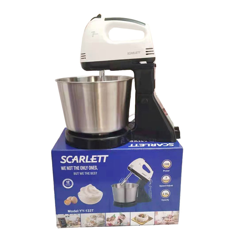 Scarlett 2L переменная 7 скоростей домашняя столешница для выпечки тортов и яиц кухонный крючок для теста Ручные Электрические миксеры для пекарни