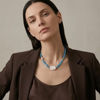 Collier artisanal Bingxin pour femme, perles de rocaille colorées, coquillages et breloques en perles, pierres délicates, idéal pour les vacances d'été à la plage