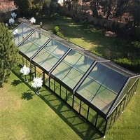 Grand chapiteau d'extérieur transparent de haute qualité 20x50 avec cadre en aluminium pour événements et mariages pour 1000 personnes
