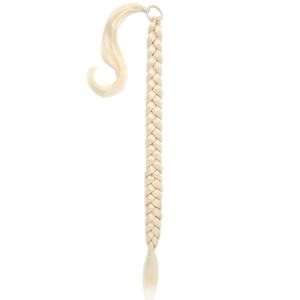 Extensiones de cabello de cola de caballo de 30 pulgadas de largo, banda de goma sintética <span class=keywords><strong>con</strong></span> cola de caballo trenzada, <span class=keywords><strong>trenzas</strong></span> naturales para mujer - Product Image 5