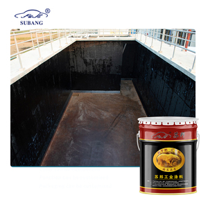 Revêtement liquide de peinture d'asphalte de charbon époxyde de boue épaisse anticorrosive à long terme pour les environnements corrosifs graves - Product Image 1