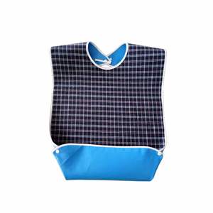 ผ้ากันเปื้อนสำหรับผู้ใหญ่แบบมีโลโก้สั่งทำได้ ขนาดใหญ่ ป้องกันเสื้อผ้าขณะรับประทานอาหาร ซักได้ ใช้ซ้ำได้ กันน้ำ - Product Image 1