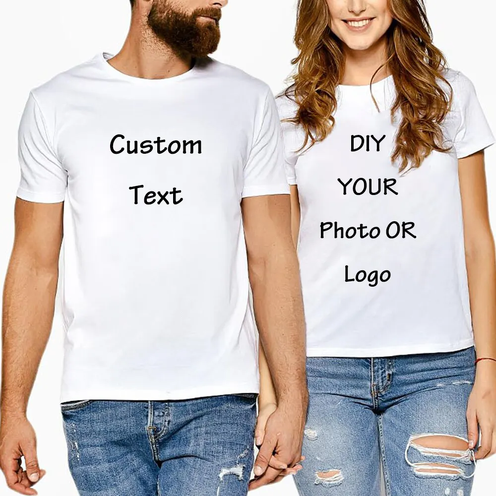 Custom T Women Men Round Collar Summer Customize Tee Shirt DIY Photo Logo Brand Text Tshirt Personalize Your Outfit