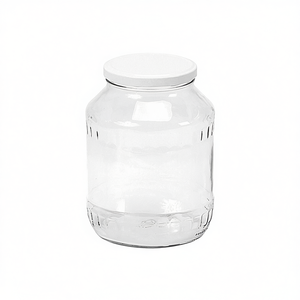 <b>Pickle</b> Jar 16 Oz Glass With White Lid For Food Storage - Product Image 2