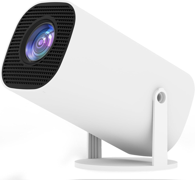Portable Projector with WiFi and Bluetooth, Native 720P,  4K 1080p Support, Indoor/Outdoor Movie Projector with Video System