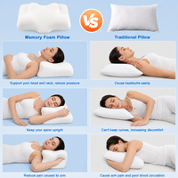Coussin de siège en mousse à mémoire de forme ergonomique pour le coccyx, soulagement de la douleur sciatique, pour le bureau, la voiture, le fauteuil roulant, idéal pour les longues périodes assises