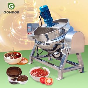 Olla de vapor de acero inoxidable de doble caldera de 200-300 litros para cocinar palomitas de maíz - Product Image 1