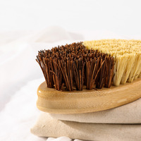 Brosse de nettoyage de cuisine en bambou Moso et sisal, éponge à récurer pour casseroles, vaisselle, fruits, légumes et plaques de cuisson 95g