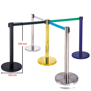 Ứng dụng thép không gỉ vành đai rào cản bài Kính thiên văn vành đai baluster kiểm soát đám đông hàng đợi kiểm soát dòng - Product Image 1