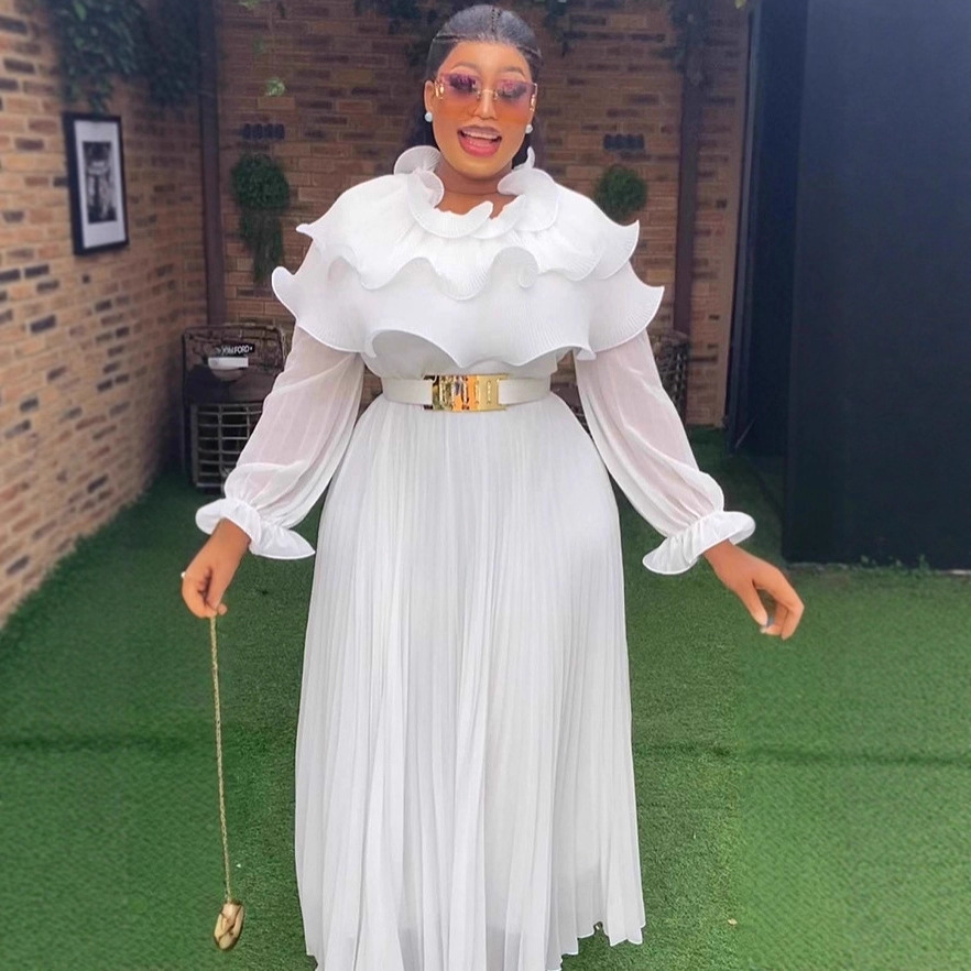 Chic Styles and Comfort in plus size white chiffon maxi dress for Trendy  Women