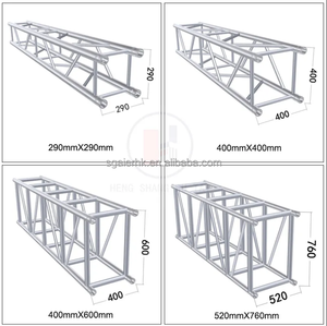 Estructura de Aluminio Cuadrada para Escenario, Modular, Ligera, Resistente, Capacidad de Carga de 1000 kg, para Conciertos - Product Image 4